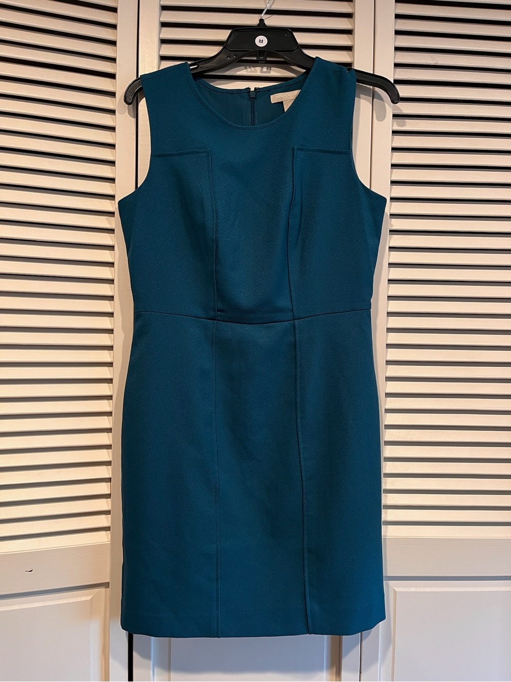 Sleeveless Banana Republic Teal Sheath Dress - Women, Teal